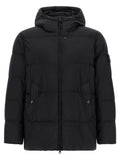 Stone Island Black Polyamide Full-Length Jacket