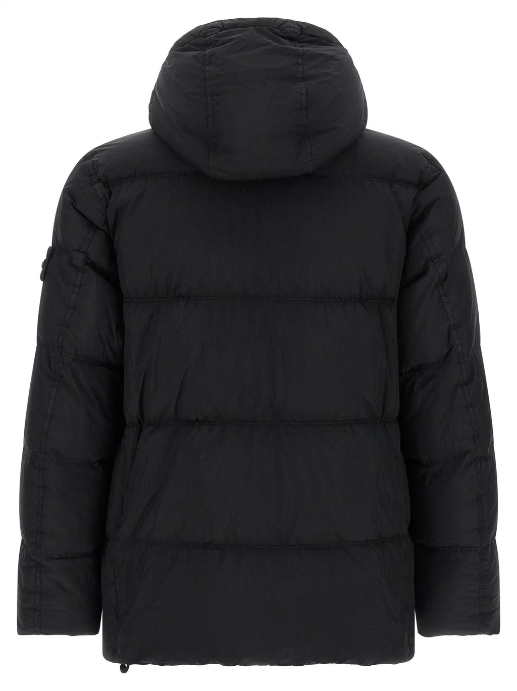 Stone Island Black Polyamide Full-Length Jacket