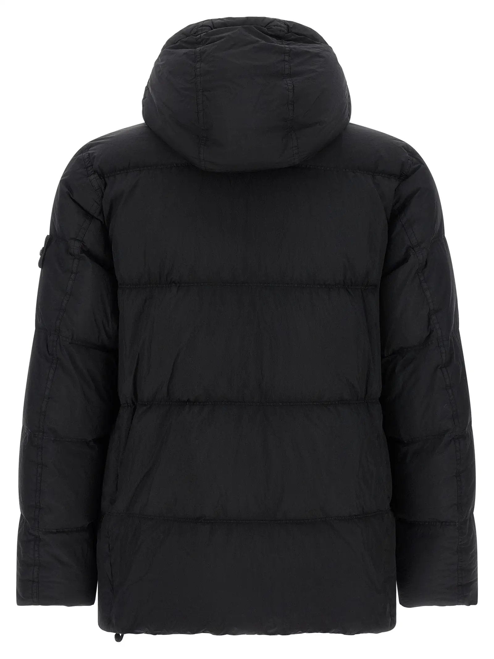 Stone Island Black Polyamide Full-Length Jacket
