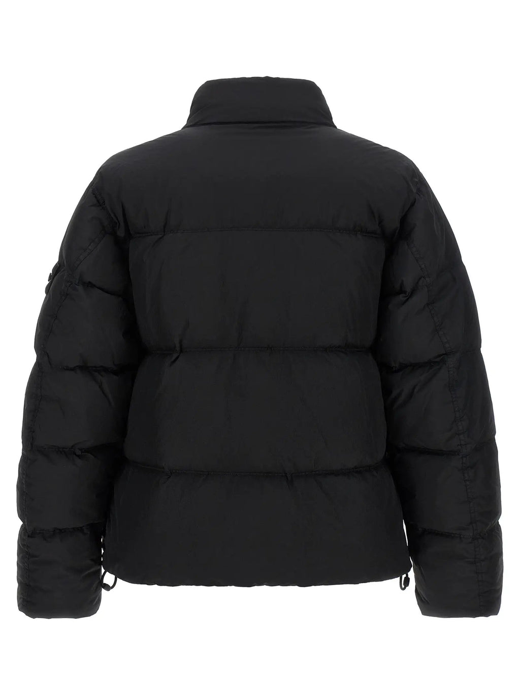 Stone Island Black Polyamide Full-Length Jacket
