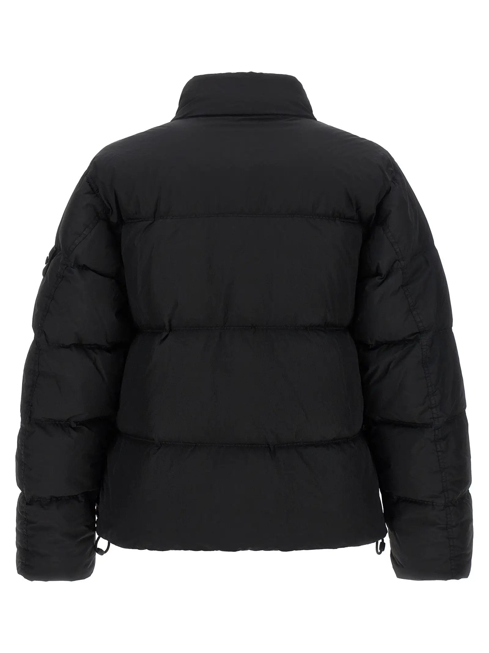 Stone Island Black Polyamide Full-Length Jacket