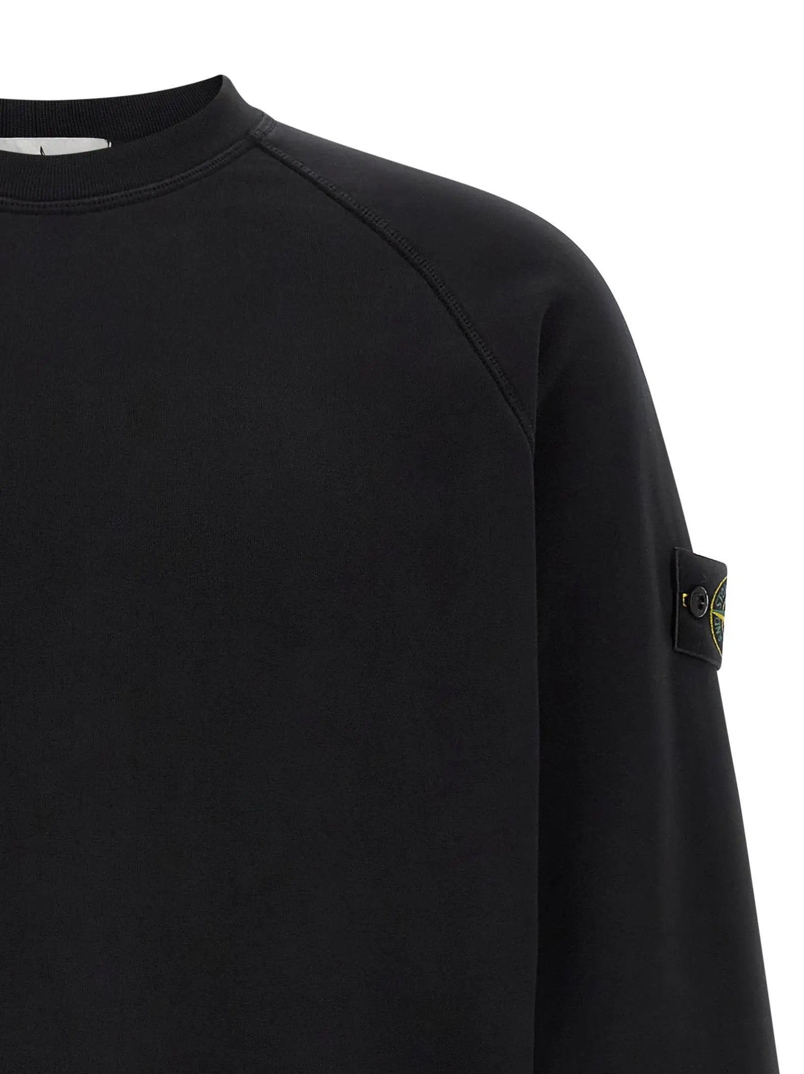 Stone Island Black Cotton Sweatshirt