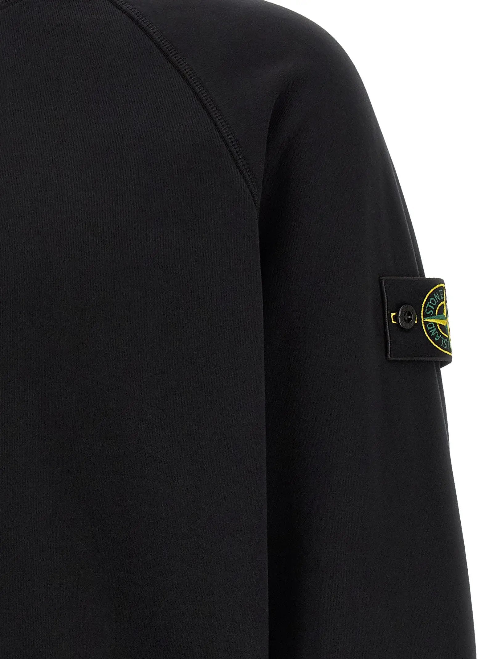 Stone Island Black Cotton Sweatshirt