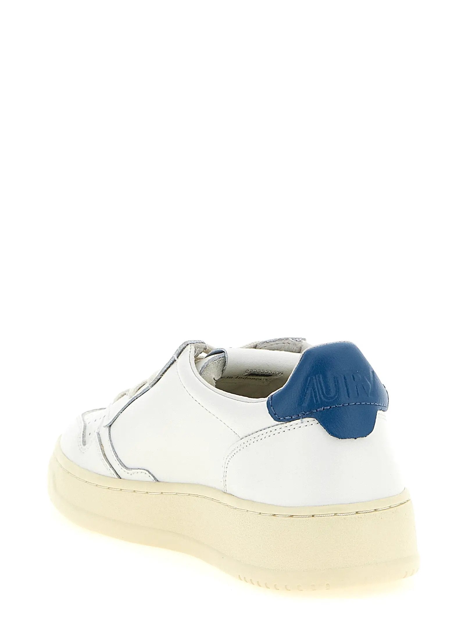 Autry Blue Cowhide Low Top Sneakers