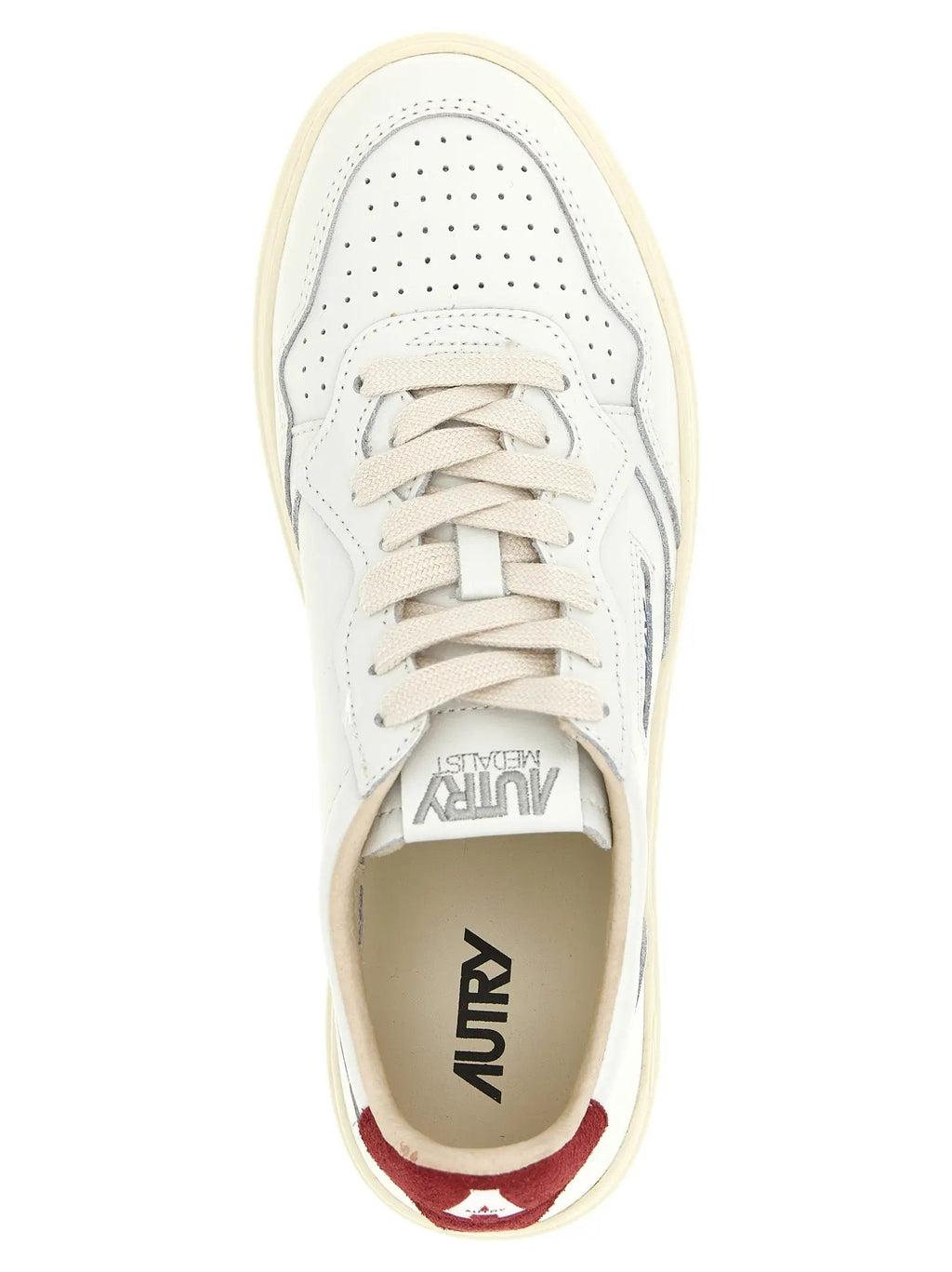 Autry Bordeaux Cowhide Athletic Sneakers
