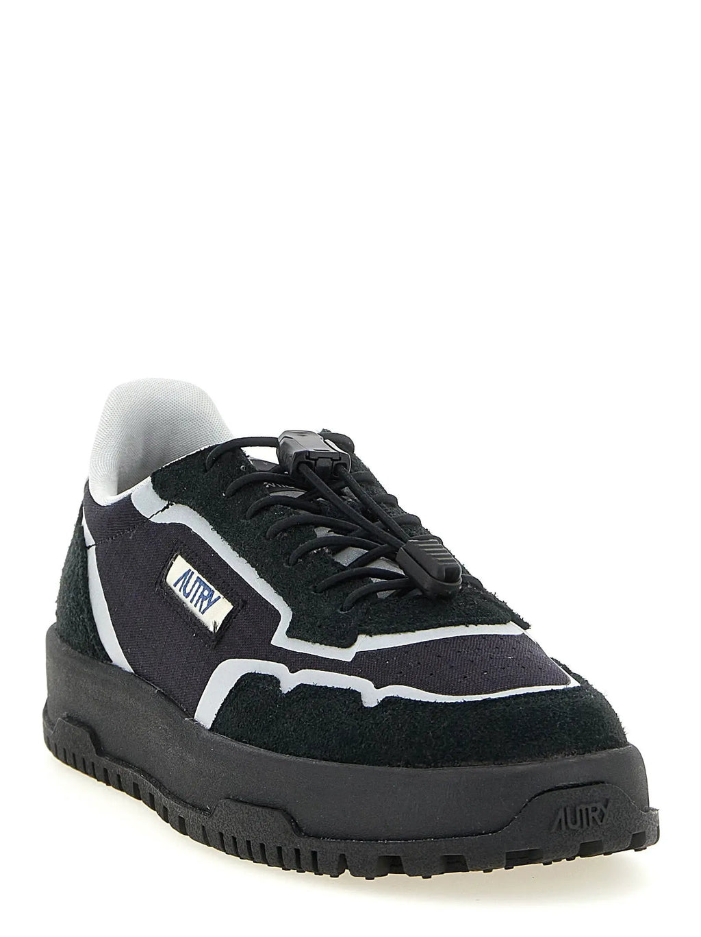 Autry Black Nylon Athletic Sneakers