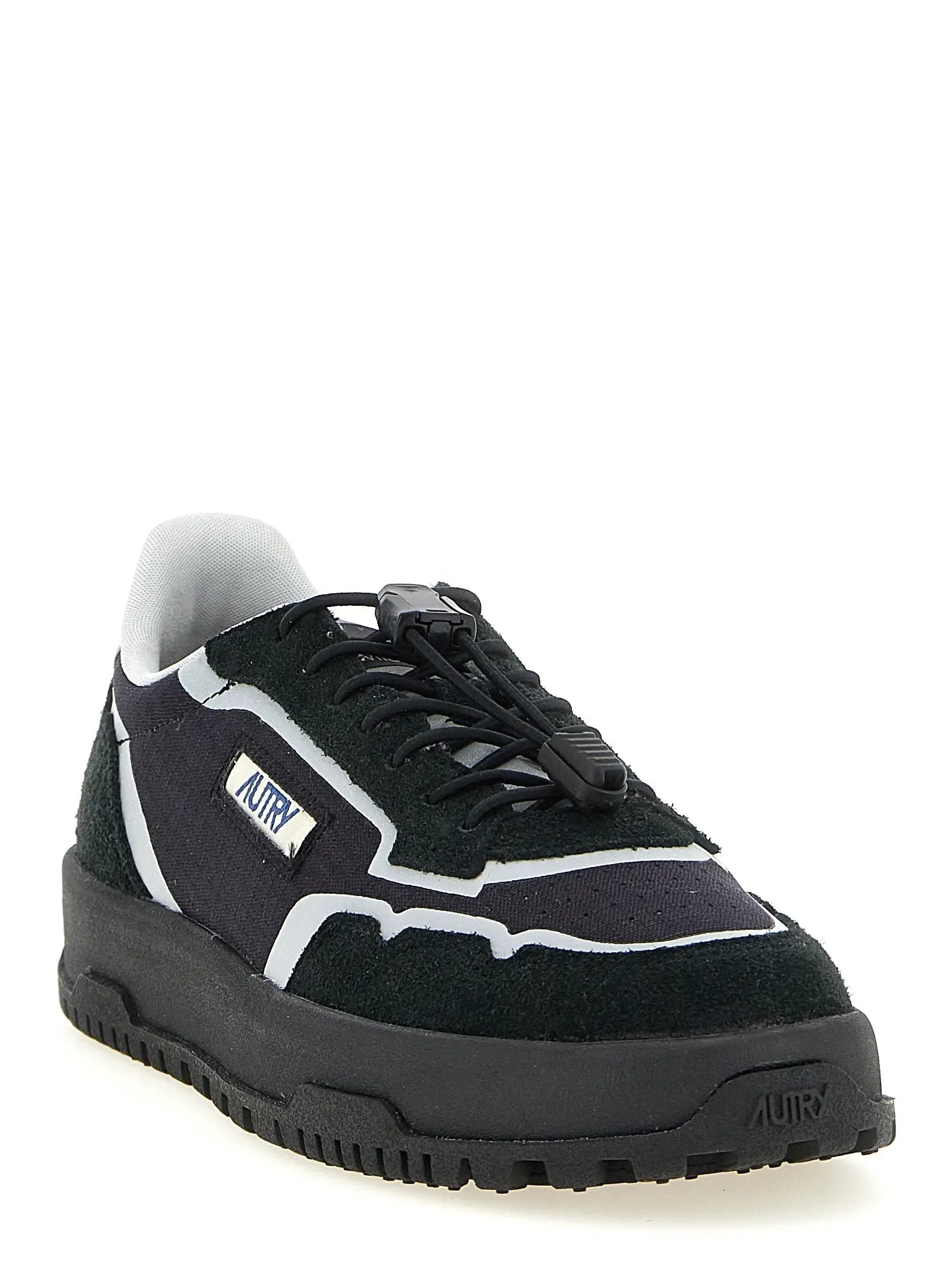 Autry Black Nylon Athletic Sneakers