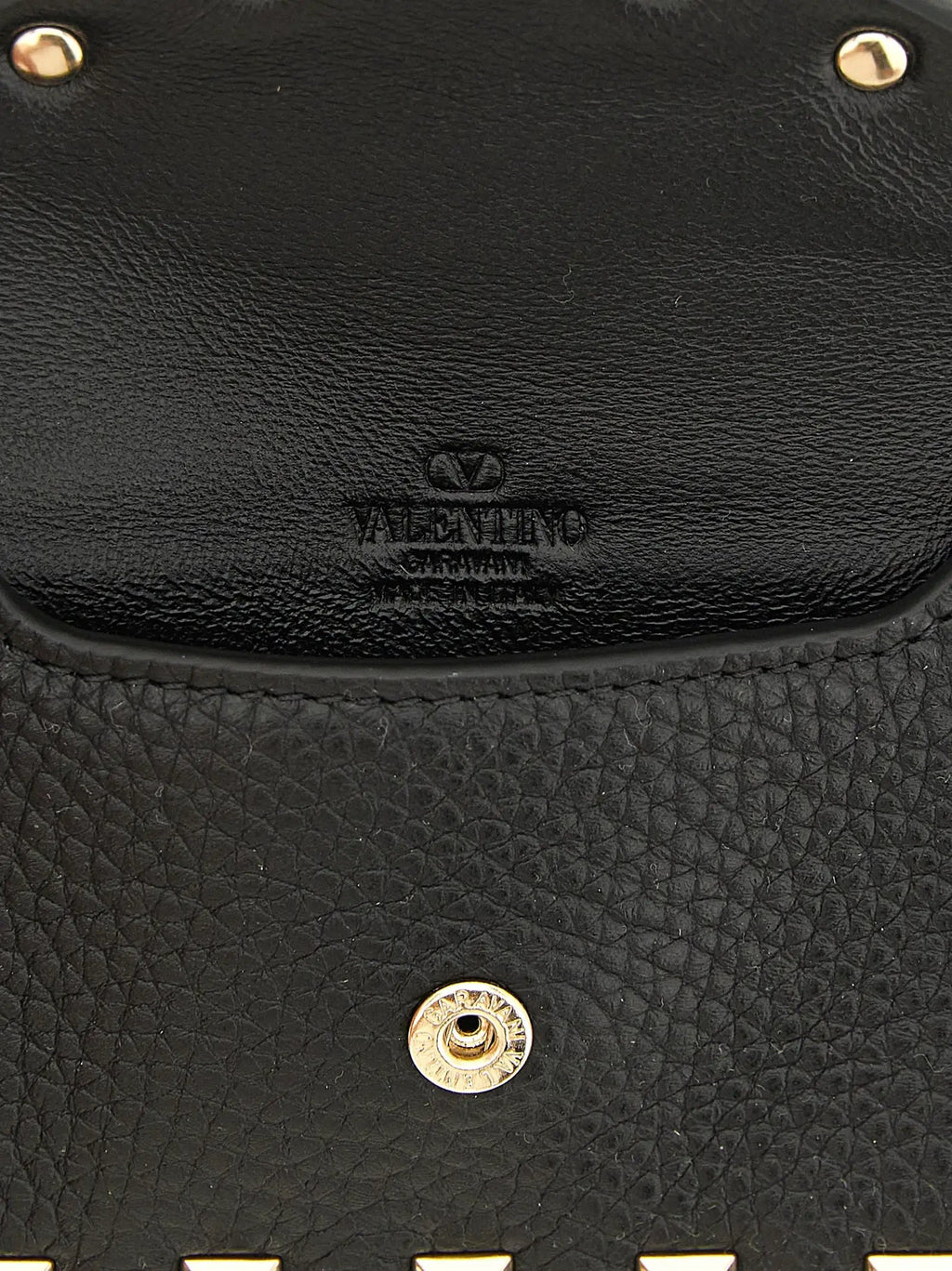 Valentino Garavani Black Calfskin Cardholder