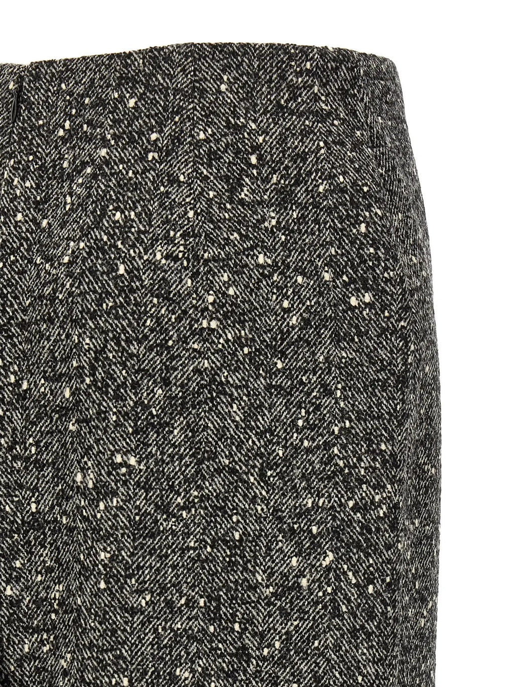 Valentino Garavani Bicolor Virgin Wool Midi Skirt