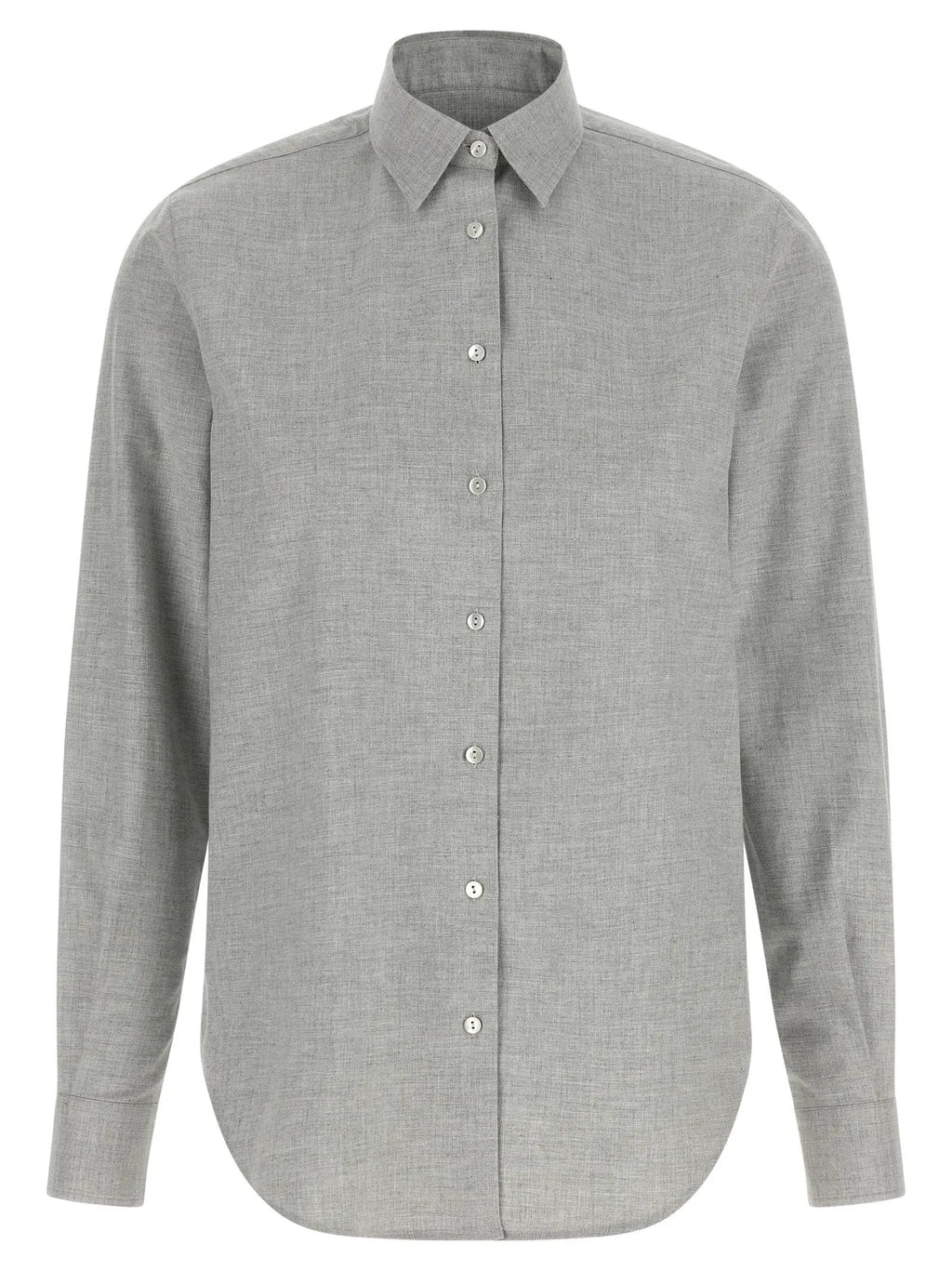 XACUS XACUS Gray Cotton Blouse