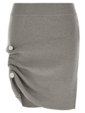 Giuseppe Di Morabito Giuseppe Di Morabito Gray Virgin Wool Long Skirt
