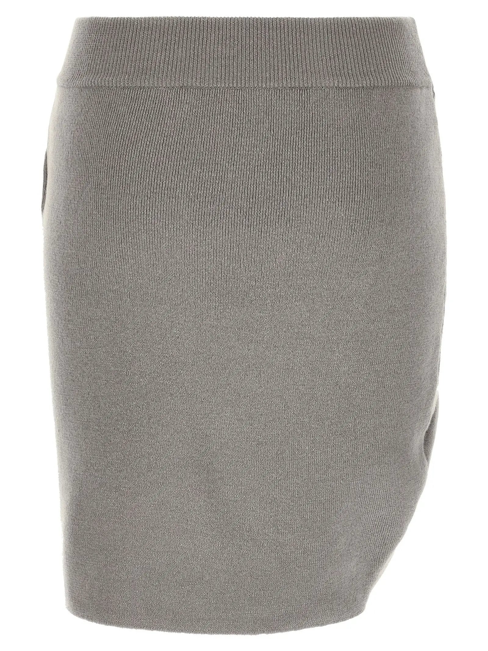Giuseppe Di Morabito Giuseppe Di Morabito Gray Virgin Wool Long Skirt