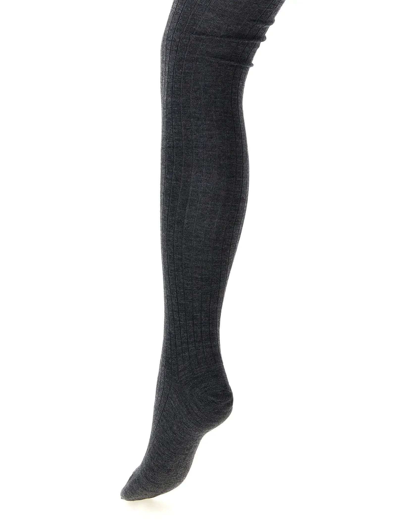 Jil Sander Gray Wool Socks