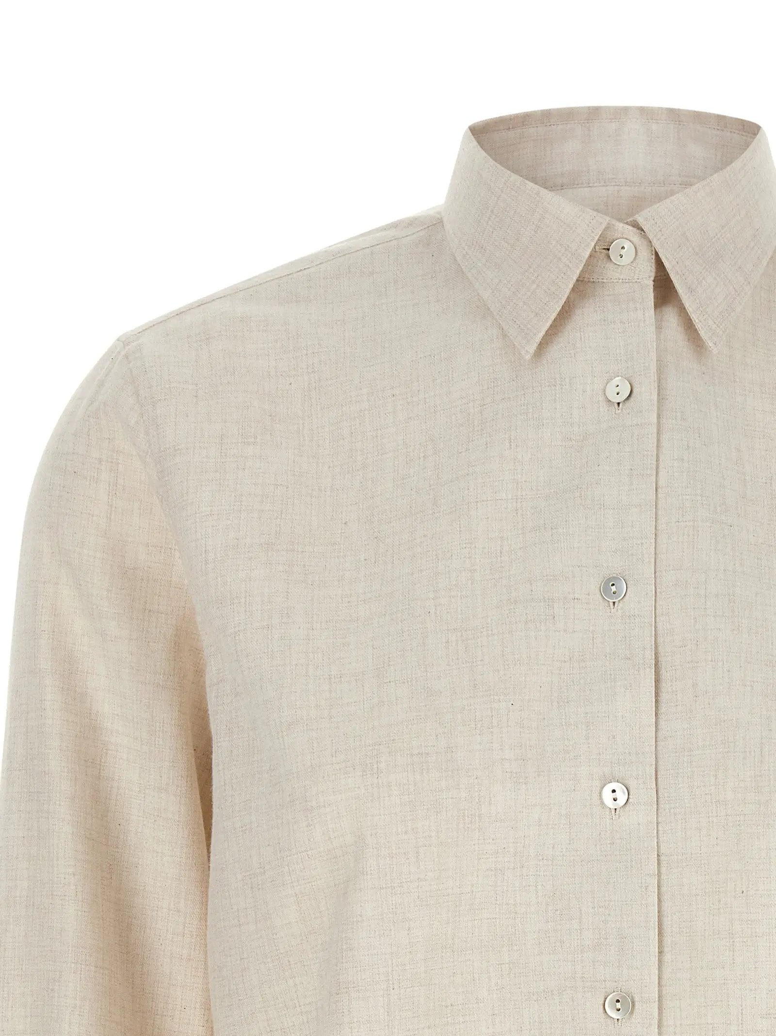 XACUS XACUS Beige Cotton Blouse