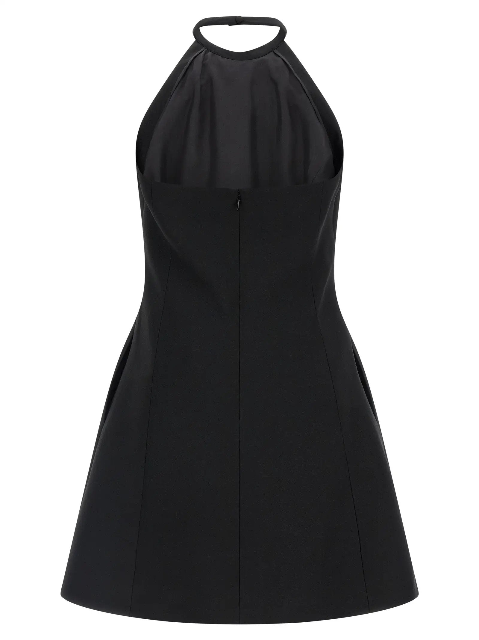 Valentino Garavani Black Virgin Wool Short Dress
