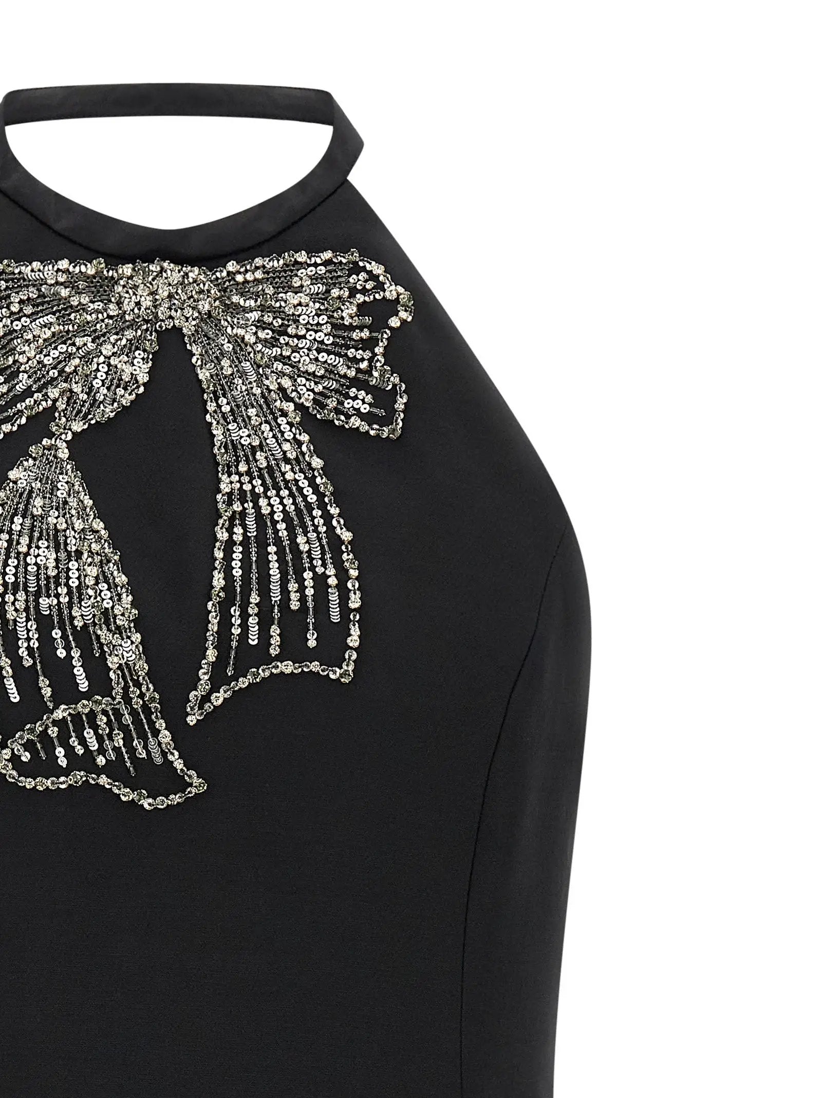 Valentino Garavani Black Virgin Wool Short Dress