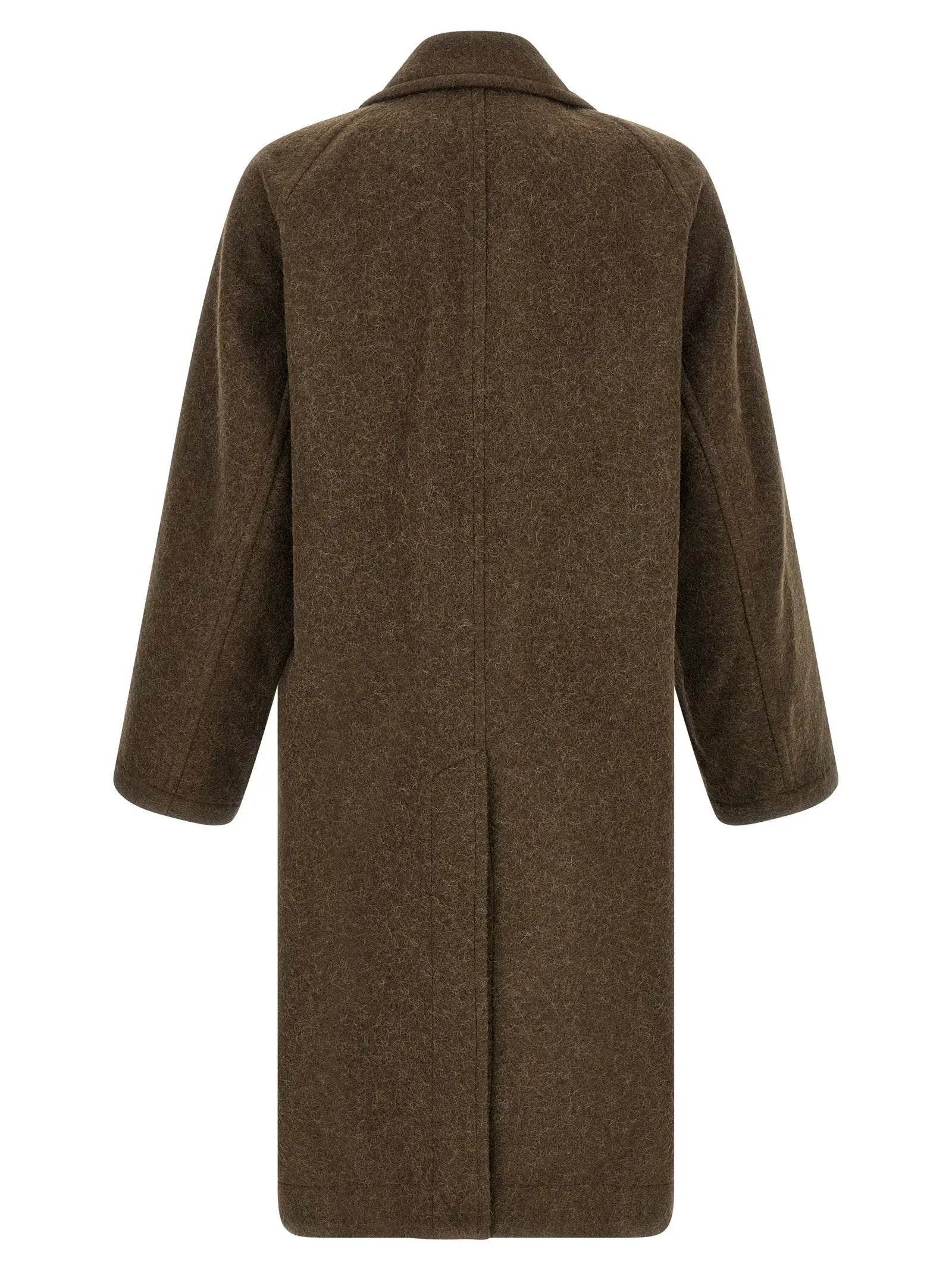 Lemaire Brown Wool Coat