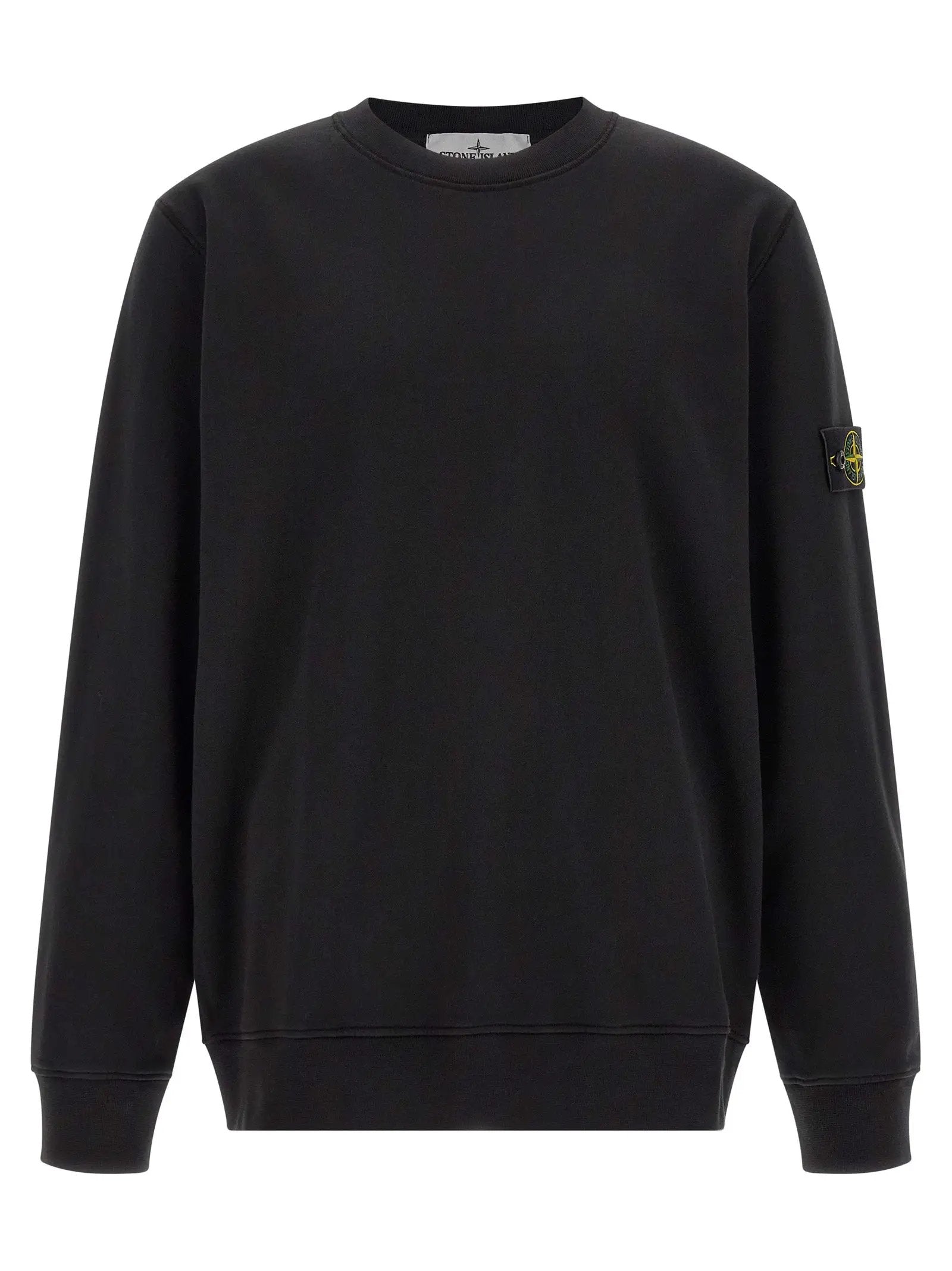 Stone Island Black Cotton Sweatshirt