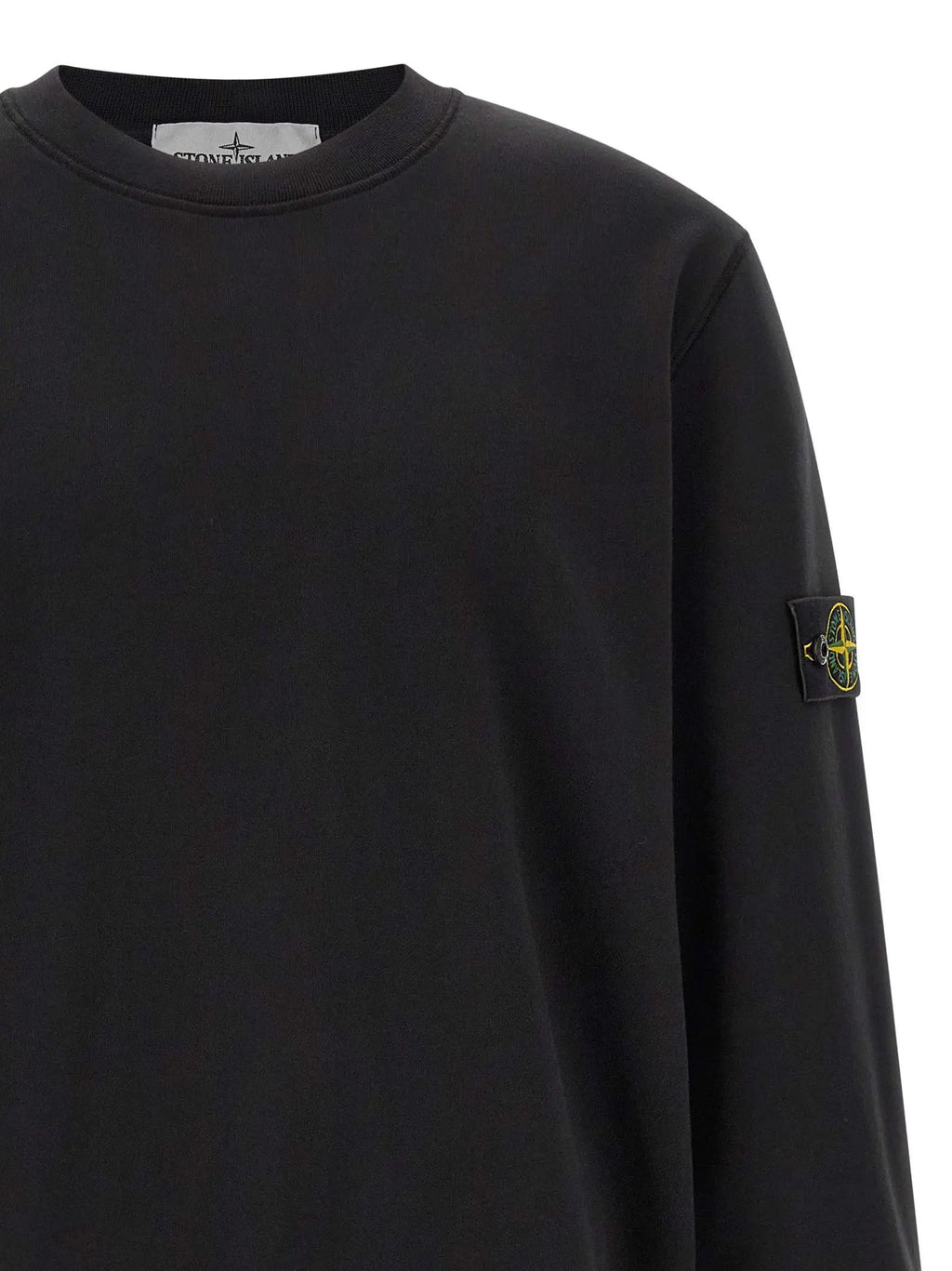Stone Island Black Cotton Sweatshirt