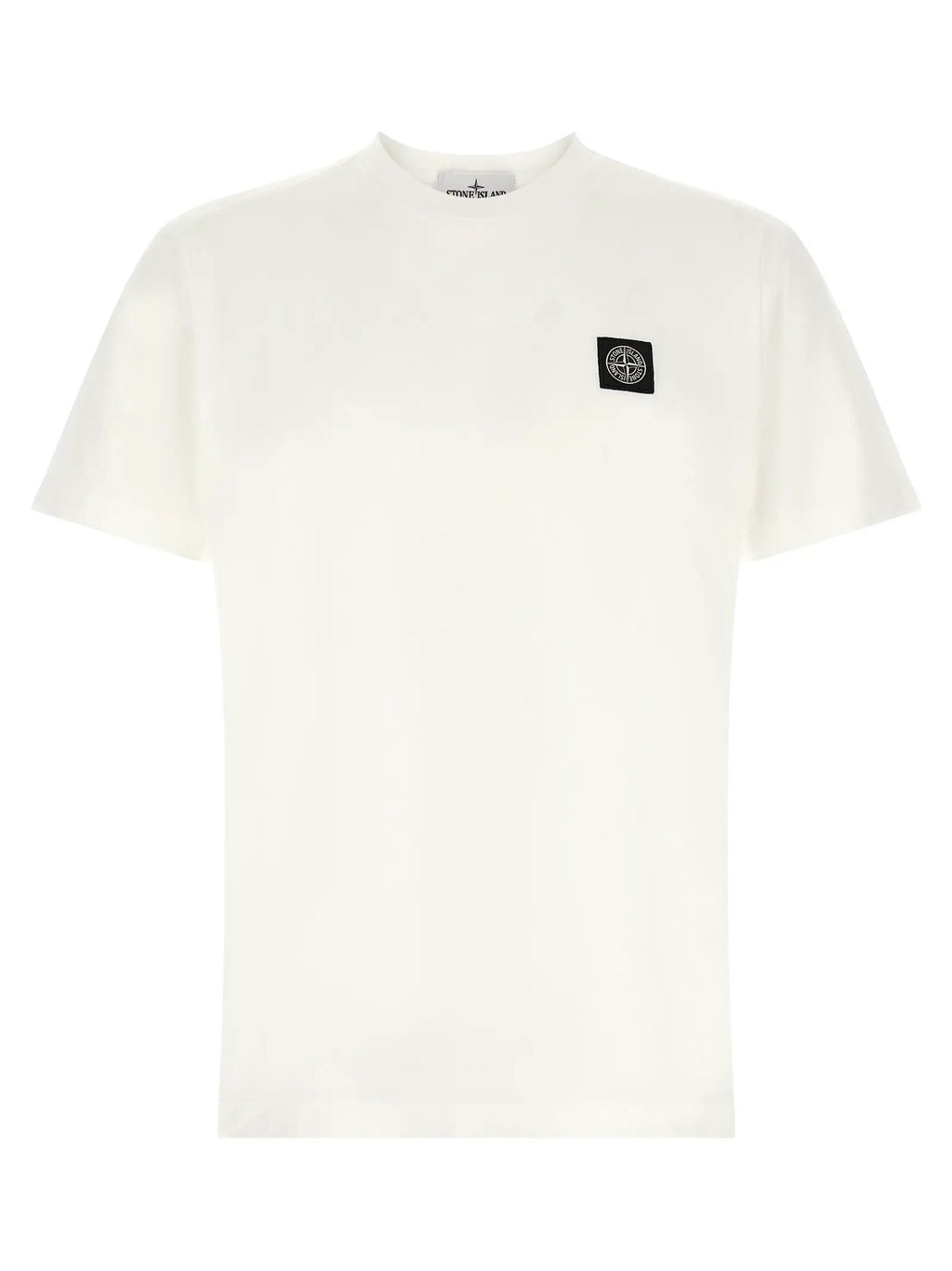 Stone Island White Cotton T-Shirt
