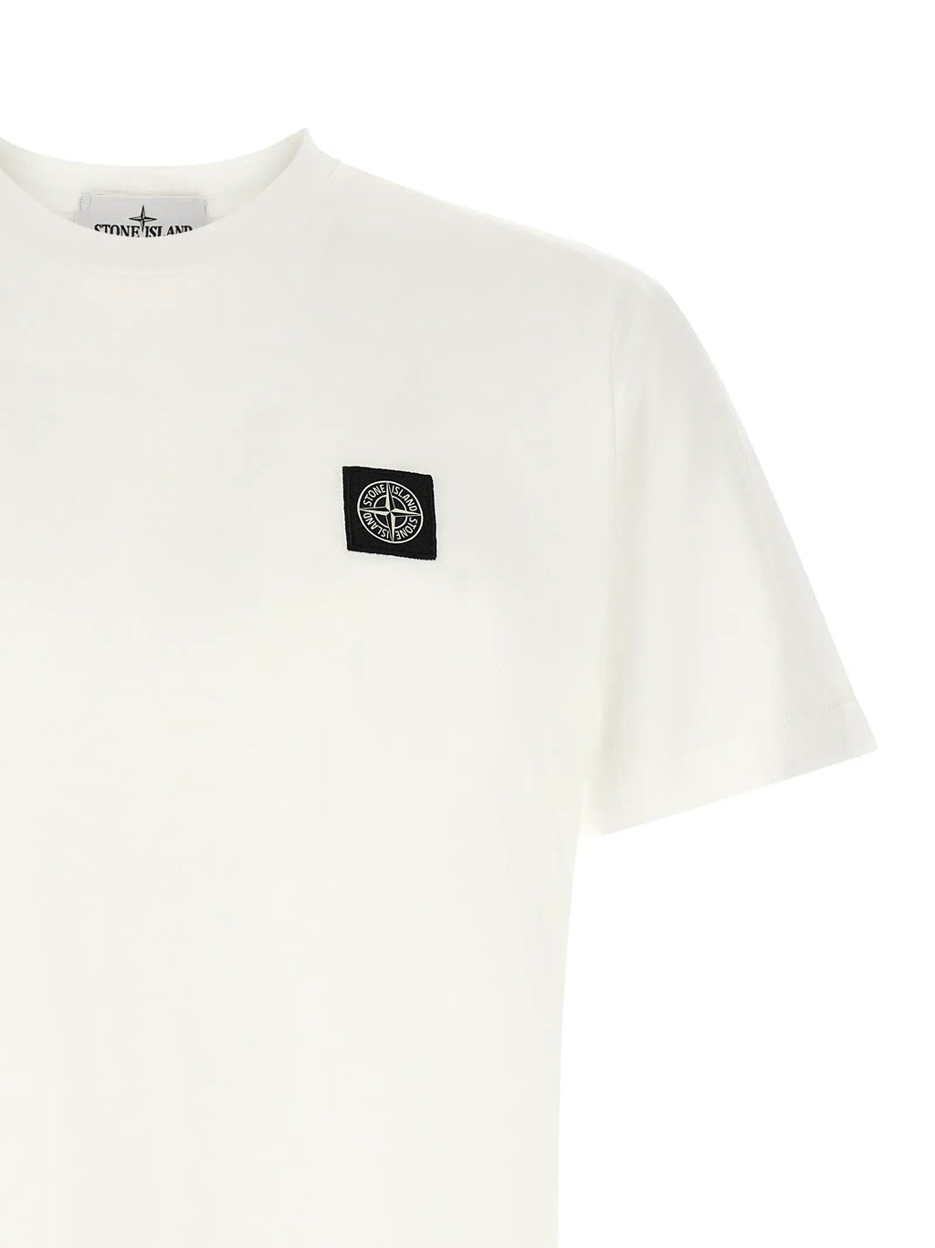 Stone Island White Cotton T-Shirt