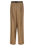 Dolce & Gabbana Beige Viscose Casual Pants