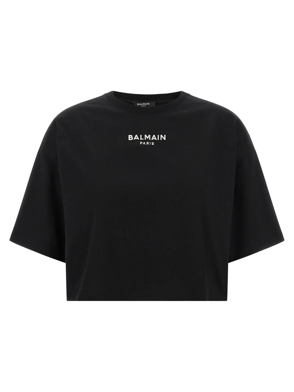 Balmain Black Cotton T-Shirt