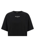 Balmain Black Cotton T-Shirt
