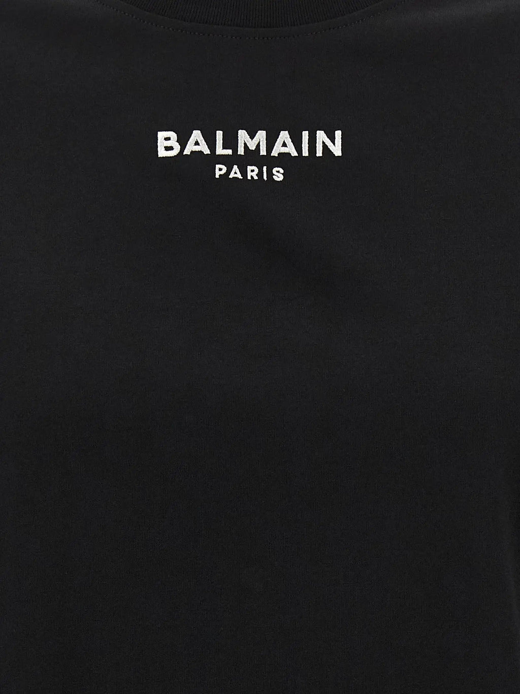 Balmain Black Cotton T-Shirt