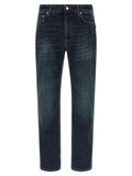 Department 5 Blue Cotton Straight-Leg Jeans