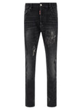 Dsquared² Black Cotton Slim Fit Jeans