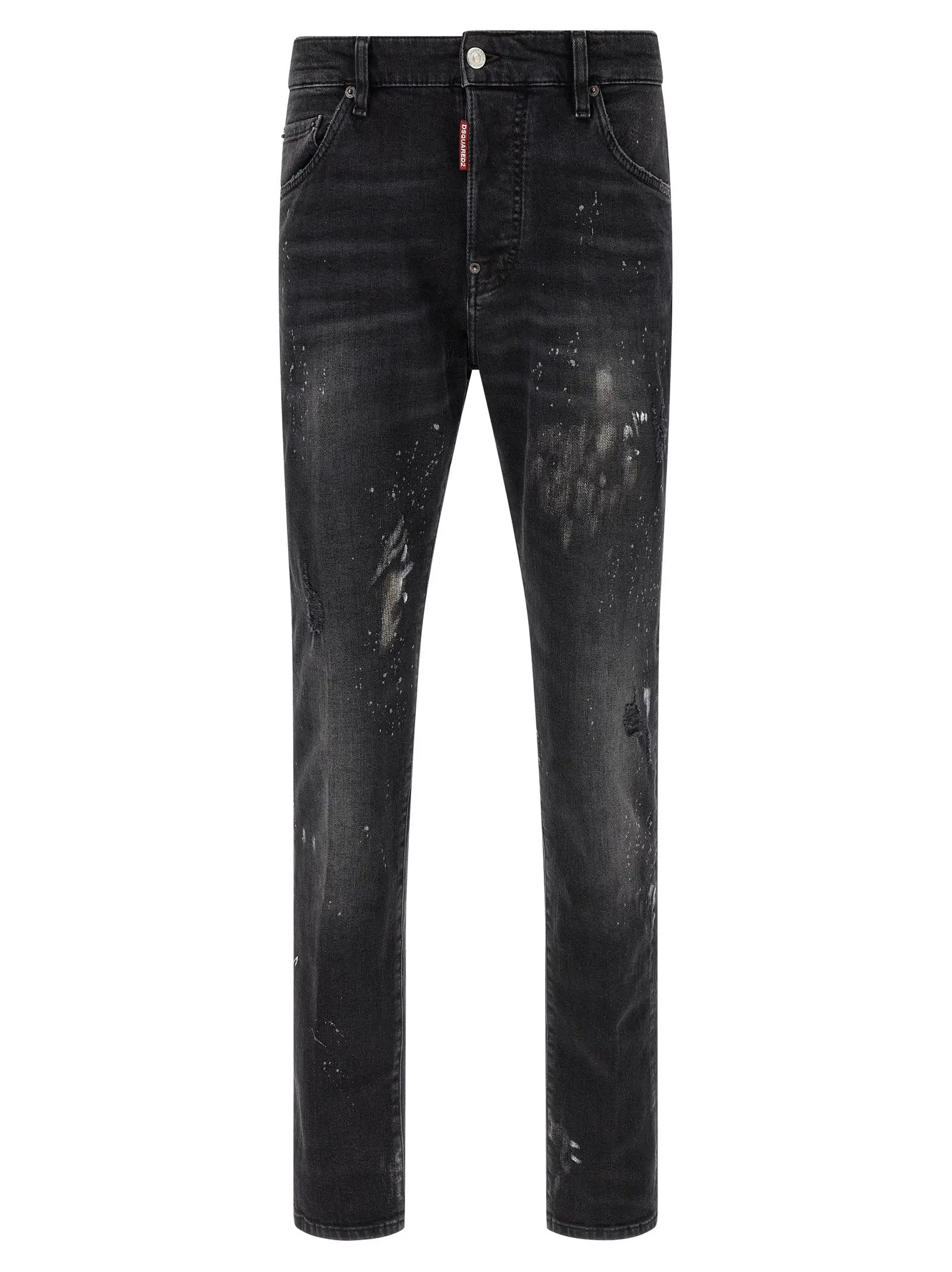 Dsquared² Black Cotton Slim Fit Jeans