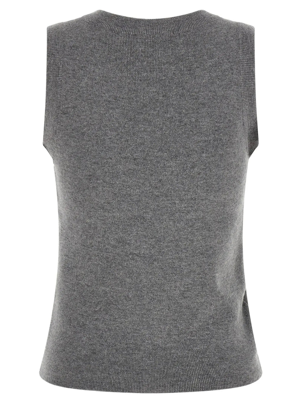 Giuseppe Di Morabito Giuseppe Di Morabito Gray Virgin Wool Sleeveles Sweater
