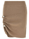 Giuseppe Di Morabito Giuseppe Di Morabito Beige Virgin Wool Long Skirt