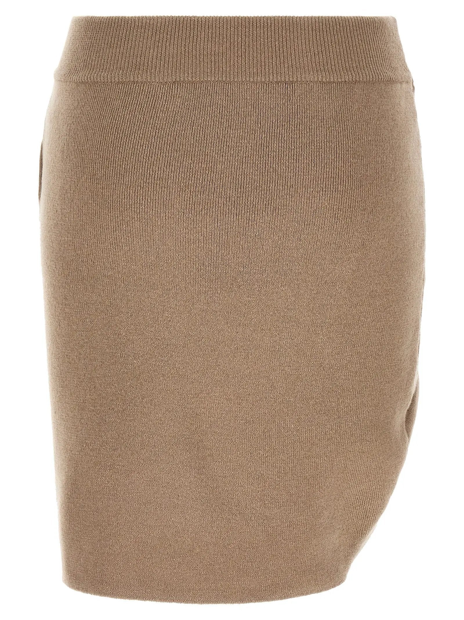 Giuseppe Di Morabito Giuseppe Di Morabito Beige Virgin Wool Long Skirt