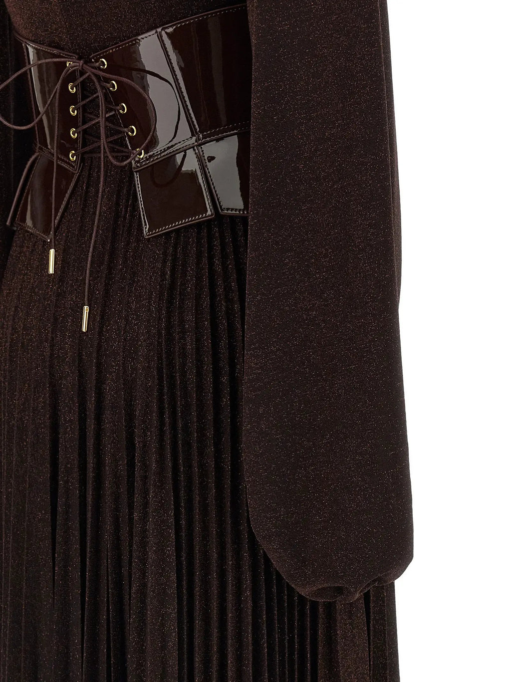 Elisabetta Franchi Brown Viscose Long Dress