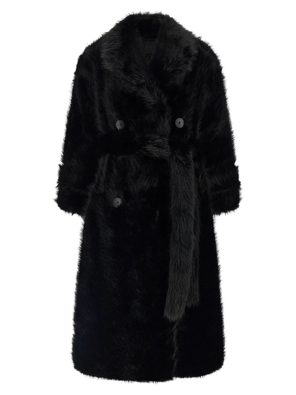 B&B COUTURE Black Polyester Coat