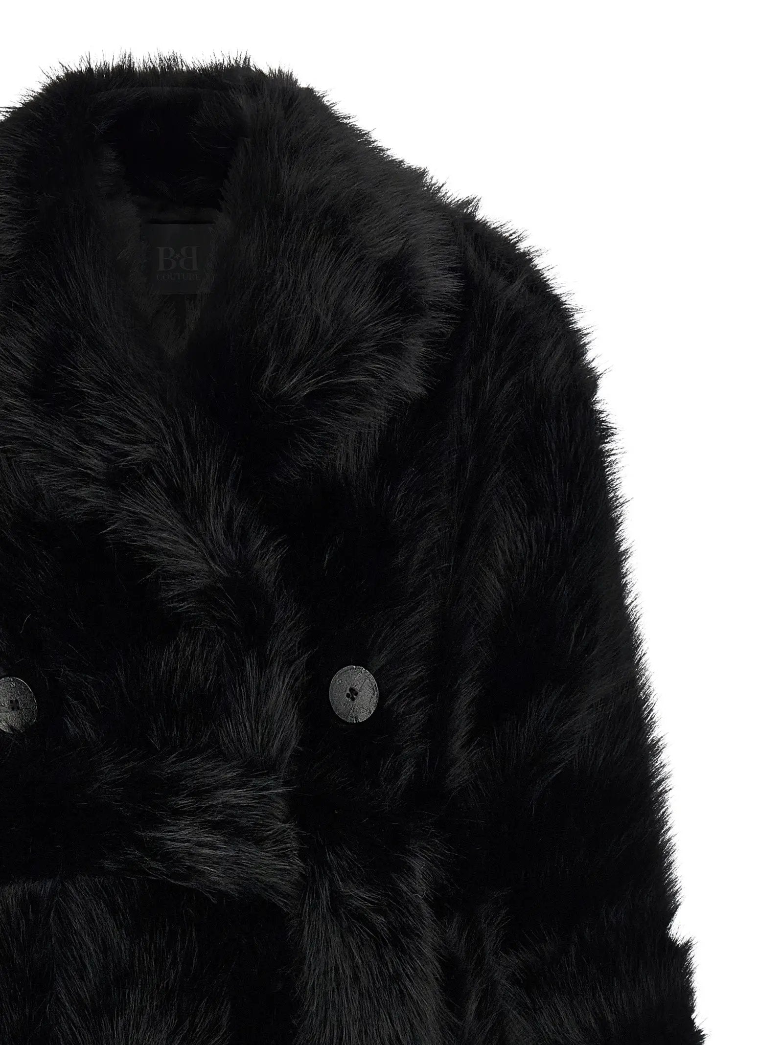 B&B COUTURE Black Polyester Coat