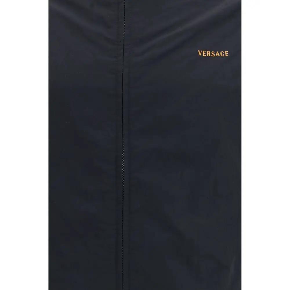 Versace Black Polyamide Bomber