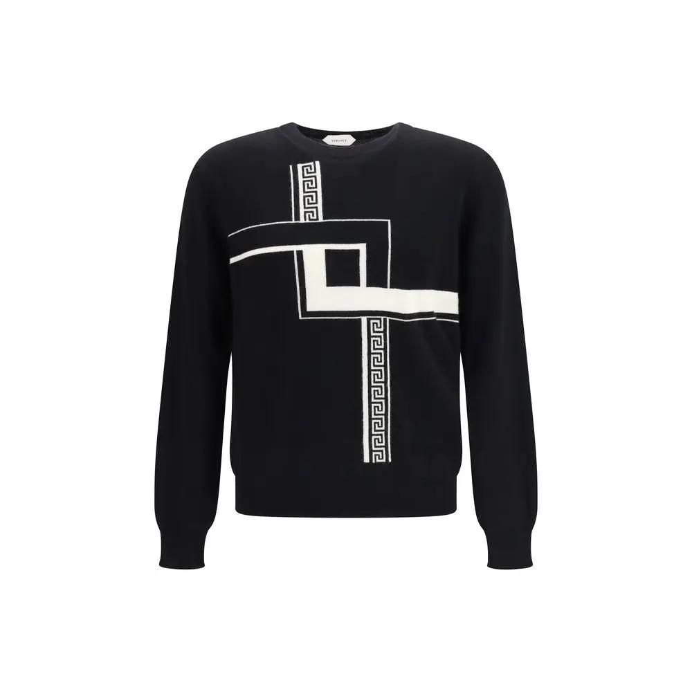 Versace Black Cashmere Sweater