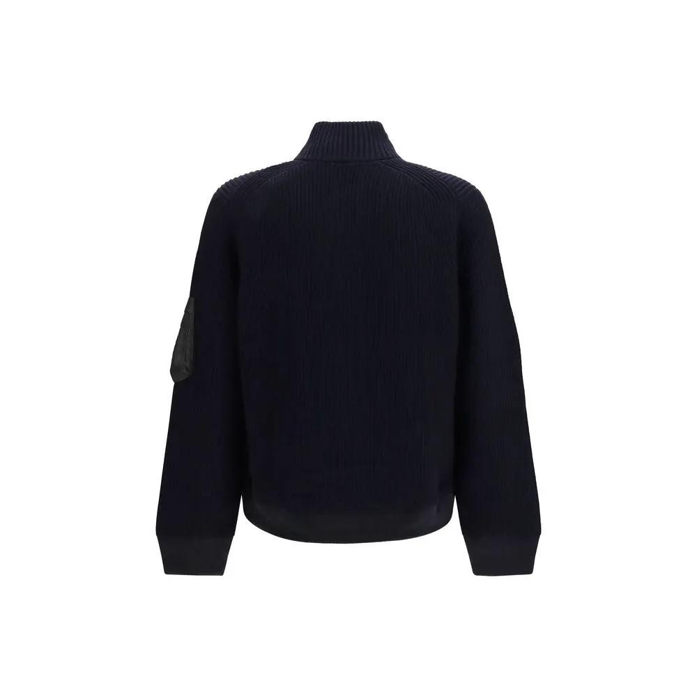 Sacai Blue Wool Oves Aries Sweatshirt