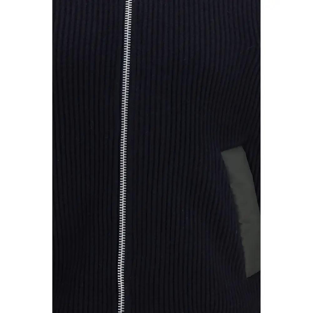 Sacai Blue Wool Oves Aries Sweatshirt
