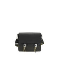 Fendi Black Calf Leather Bos Taurus Shoulder Bag