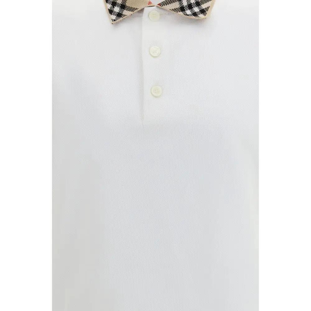 Burberry White Cotton Top