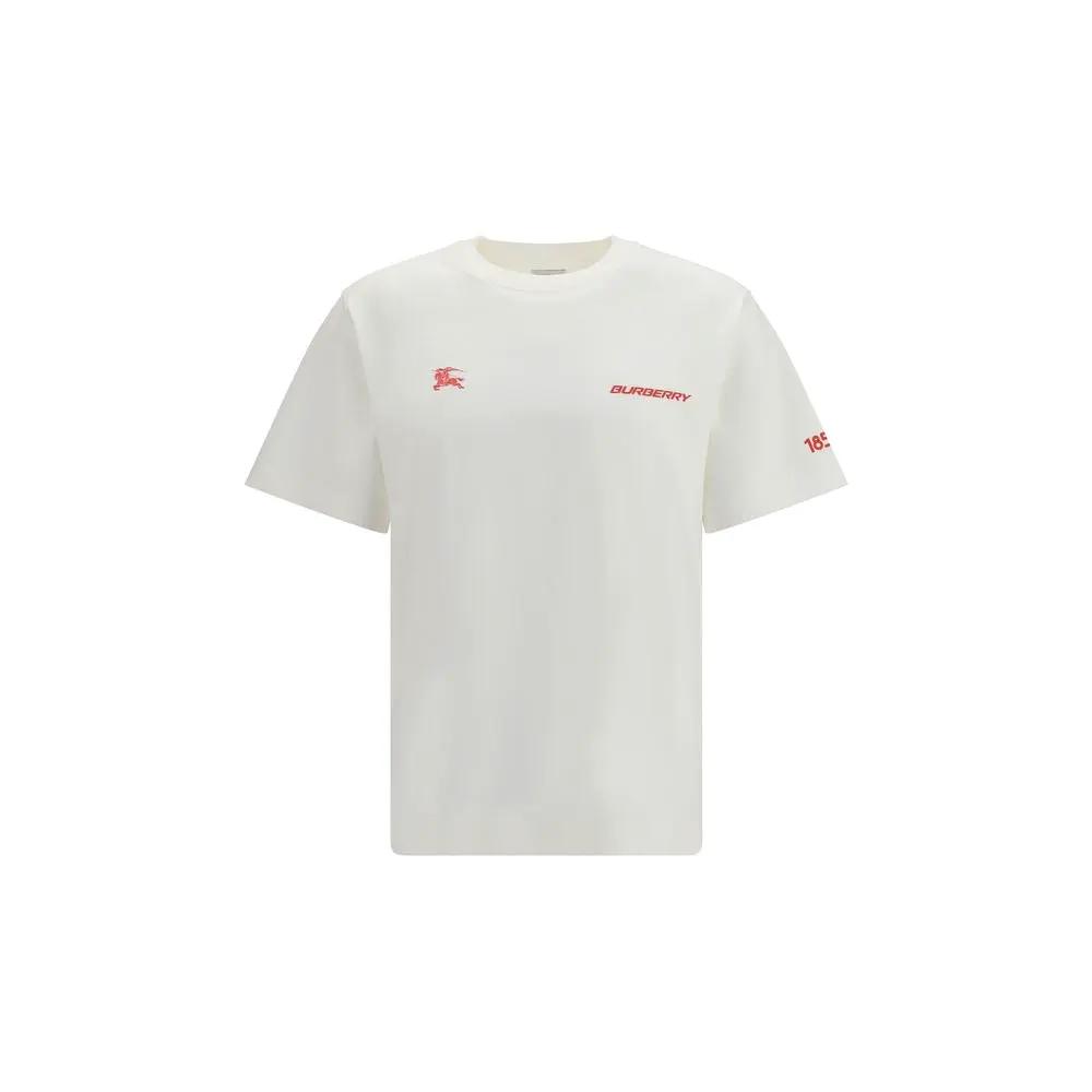 Burberry White Cotton T-Shirt