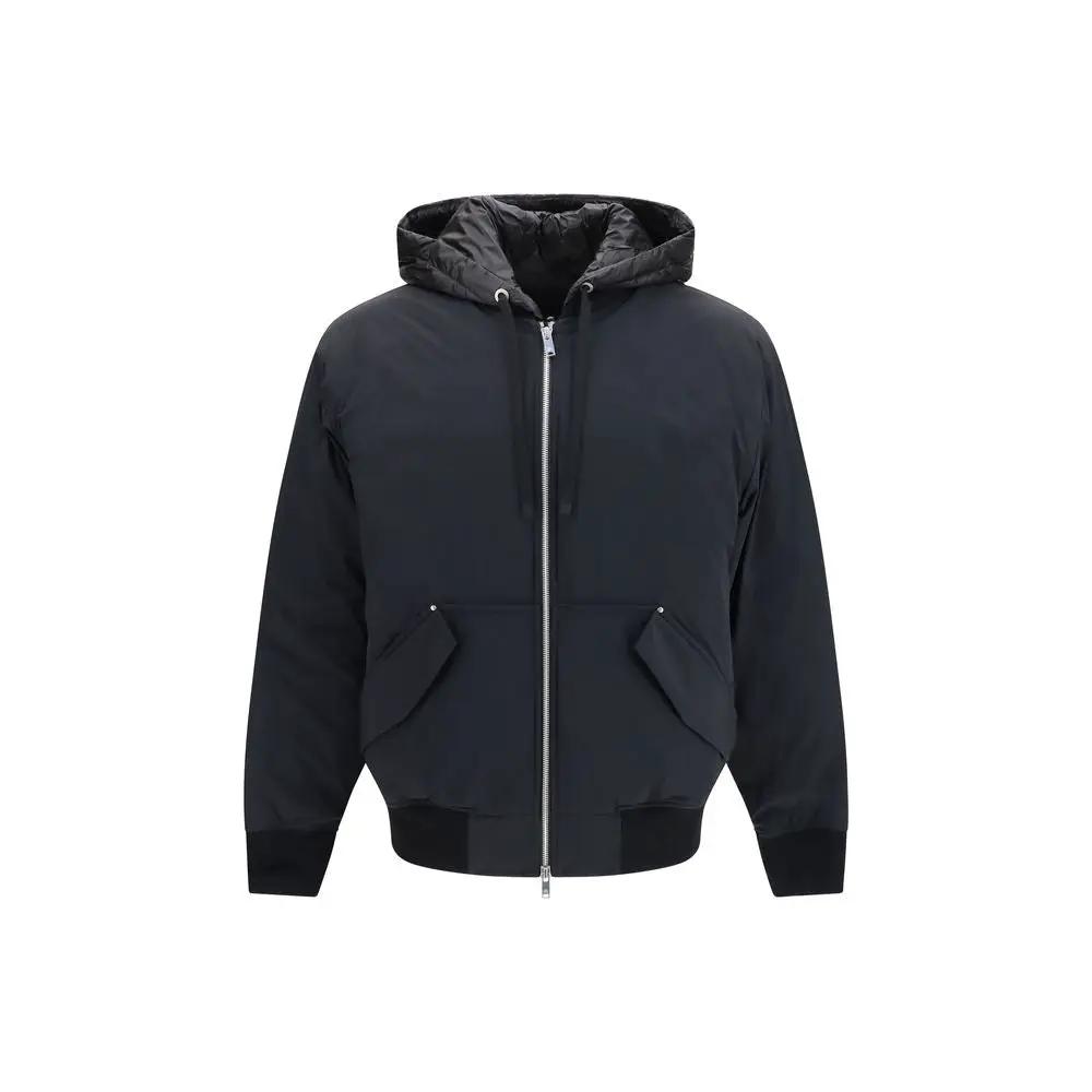Moose Knuckles Black Nylon Full-Length Jacket