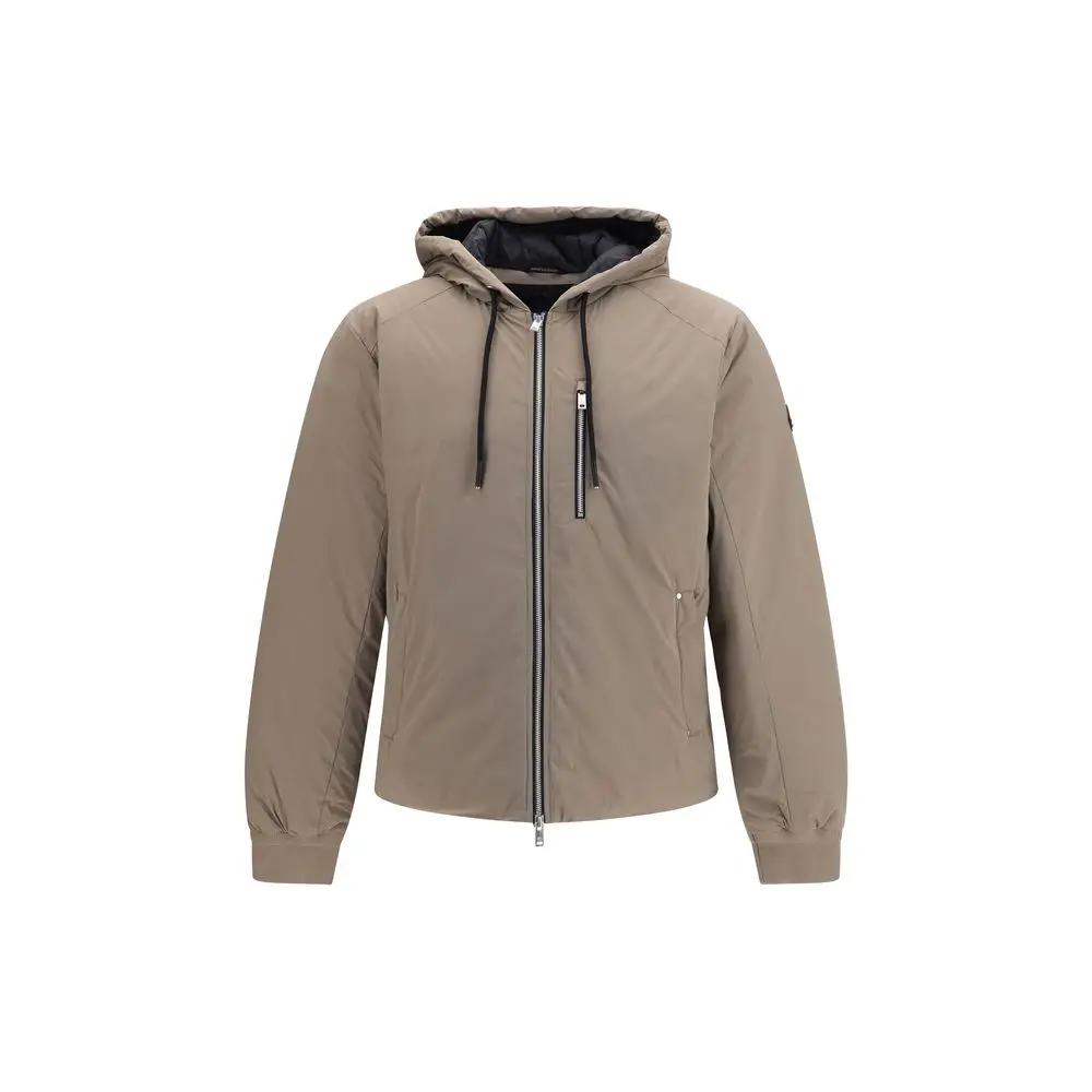 Moose Knuckles Beige Nylon Full-Length Jacket