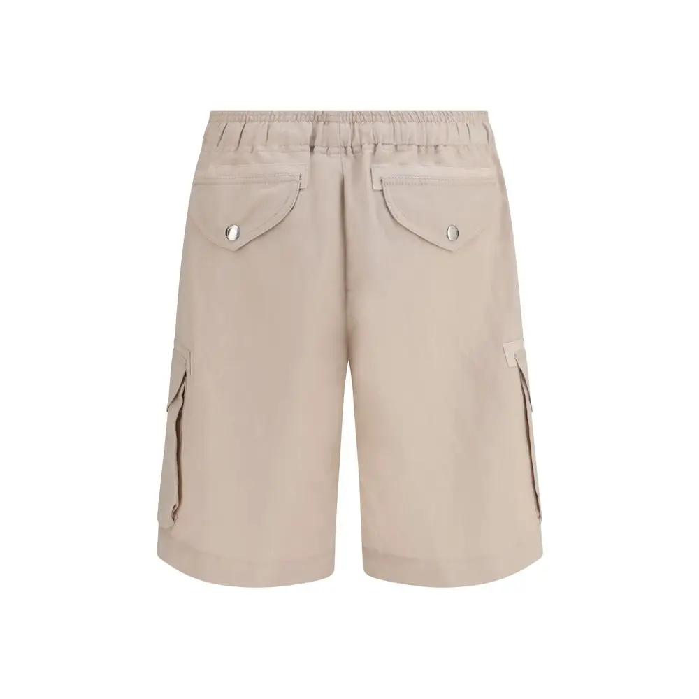 Brunello Cucinelli Beige Linen Bermuda Shorts