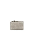 Brunello Cucinelli Gray Calf Leather Bos Taurus Wallet
