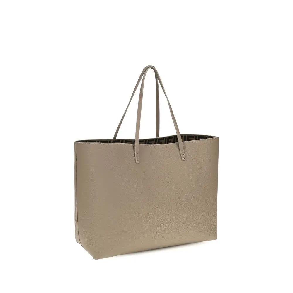 Fendi Beige Calf Leather Bos Taurus Shoulder Bag
